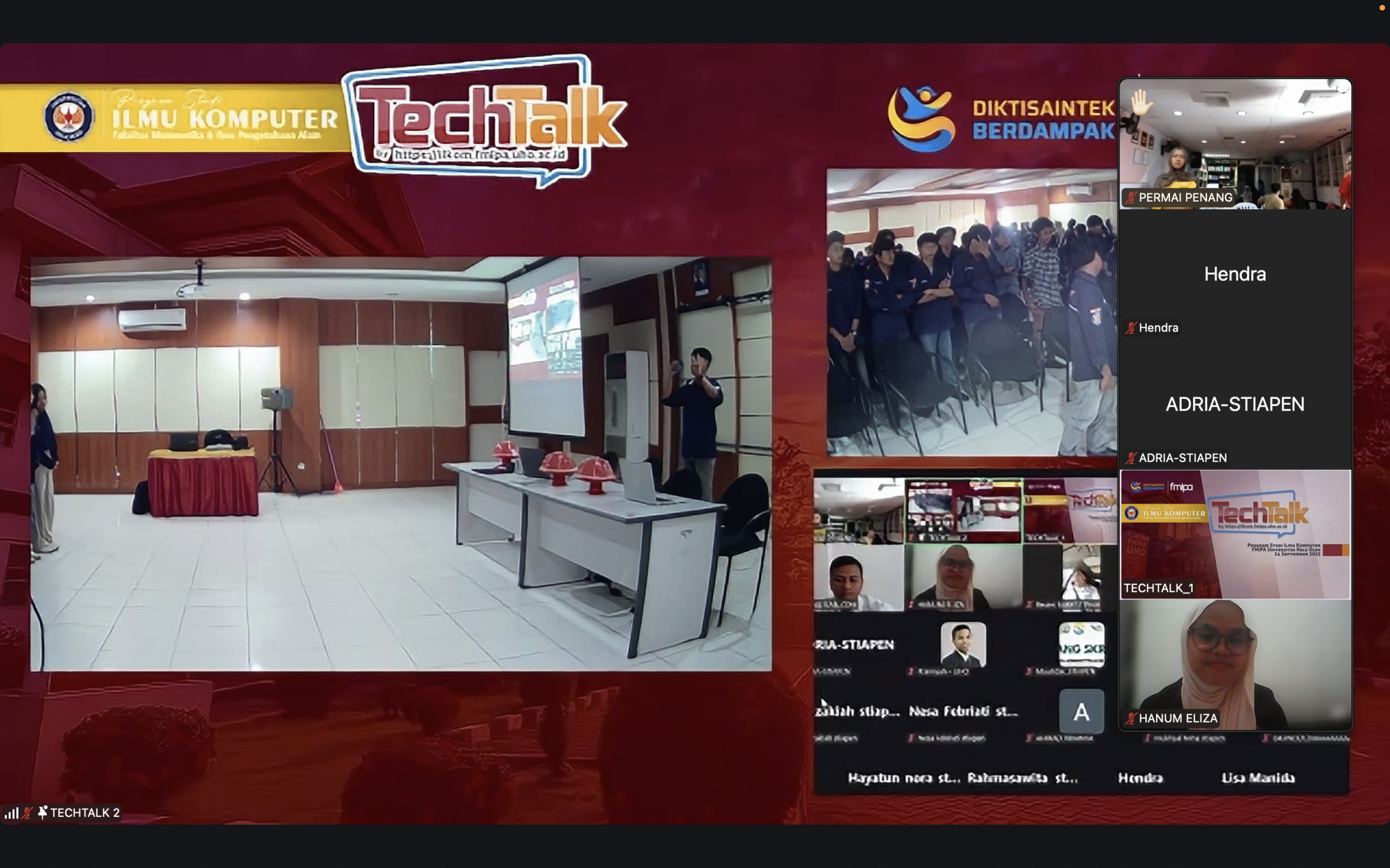 Lintas Negara Lewat Zoom PERMAI Penang dan UHO Kupas Tuntas Revolusi Blockchain